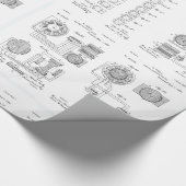 TeslaのElecro磁石モーターパテントUS381968 p 1-4 ラッピングペーパー (角)