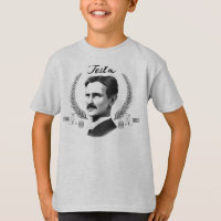 TeslaのTシャツのための子供