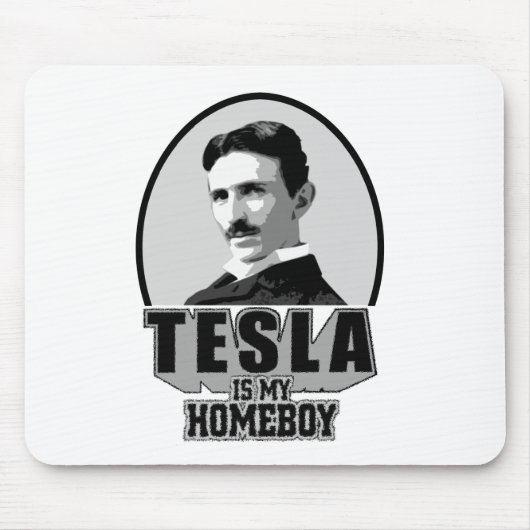 Teslaは私の同郷人です マウスパッド (正面)