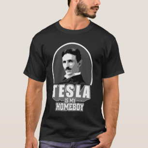 Teslaは私の同郷人の無神論者の   ワイシャツです tシャツ
