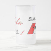 TeslaモデルSは曇らされたマグで台本を書きました フロストグラスビールジョッキ (中央)