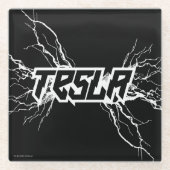 Tesla ガラスコースター (正面)