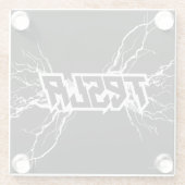 Tesla ガラスコースター (裏面)