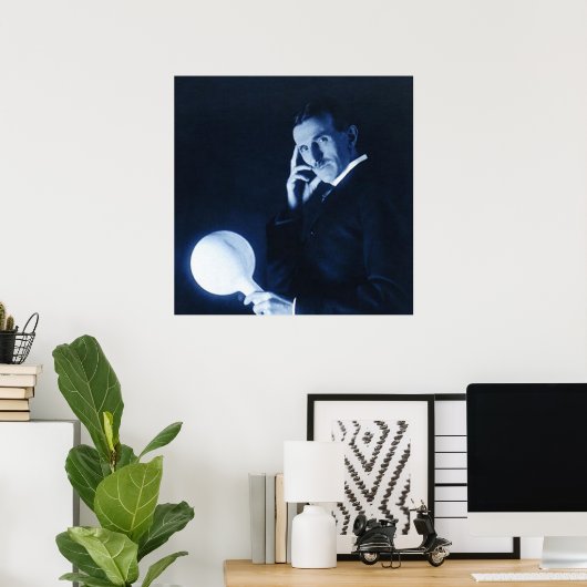 tesla ポスター (ホームオフィス)