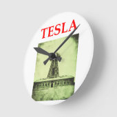 tesla ラウンド壁時計 (傾斜)