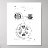 Tesla Alternating Motor Patent ポスター (正面)
