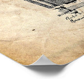 Tesla Electro Motor Patent ポスター (角)