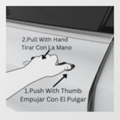 Tesla Model 3またはTesla Model Y Doorを開く方法 ウィンドウサイン (シート)