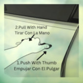 Tesla Model 3またはTesla Model Y Doorを開く方法 ウィンドウサイン (シート3)