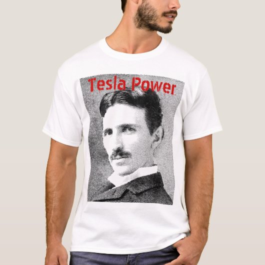Tesla Nikola力 Tシャツ (正面)