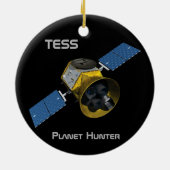 TESSプラネットハンター宇宙船 セラミックオーナメント (裏面)