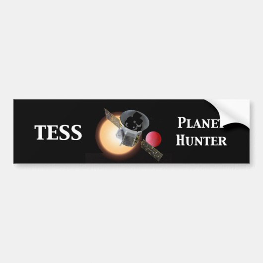 TESSプラネットハンター宇宙船 バンパーステッカー (正面)