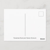 TESSプラネットハンター宇宙船 ポストカード (裏面)