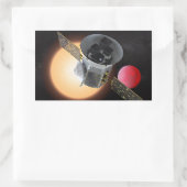 TESSプラネットハンター宇宙船 長方形シール (バッグ)