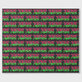 Tess Vorname Name Graffiti red green ラッピングペーパー (フラット)