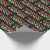 Tess Vorname Name Graffiti red green ラッピングペーパー (角)