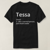 TESSA定義名パーソナライズされた誕生日 Tシャツ (デザイン正面)