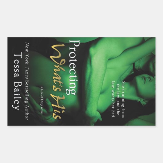 Tessa Bailey保護のWhat's His by Tessa Bailey 長方形シール (正面)