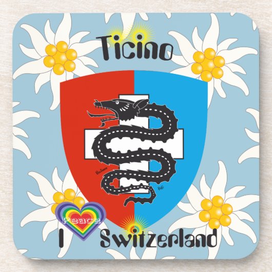 Tessin - Ticino - Schweiz - Svizzera コースター (正面)