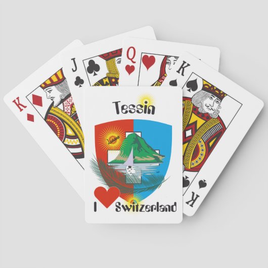 Tessin - Ticino - Schweiz - Svizzera Spielkarten トランプ (裏面)