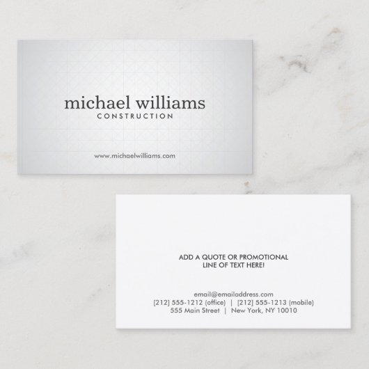 TESSLE SPOTLIGHT No. 4デザイナー名刺 名刺 (正面/裏面)