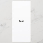 test メニュー (正面)