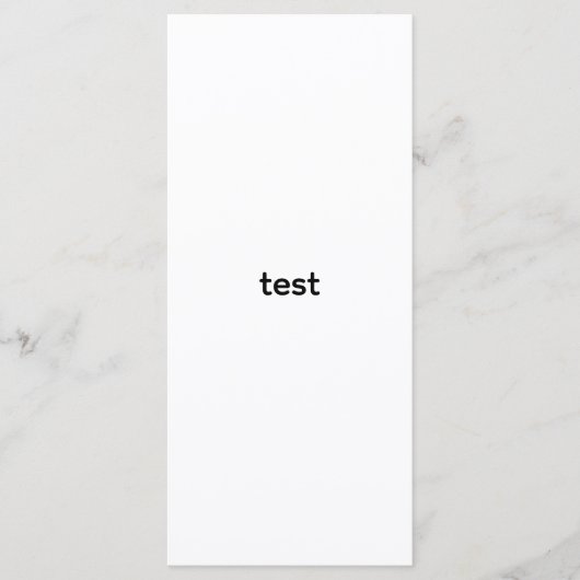 test メニュー (正面)