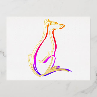 test 箔招待状ポストカード