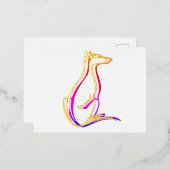 test 箔招待状ポストカード (正面/裏面)