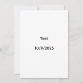 Test 10/9/2025 招待状 (正面)