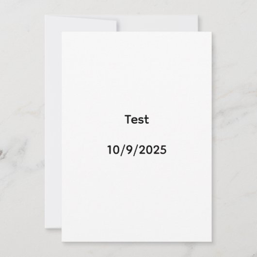 Test 10/9/2025 招待状 (正面)