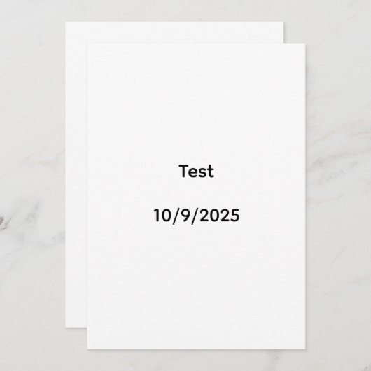 Test 10/9/2025 招待状 (正面/裏面)