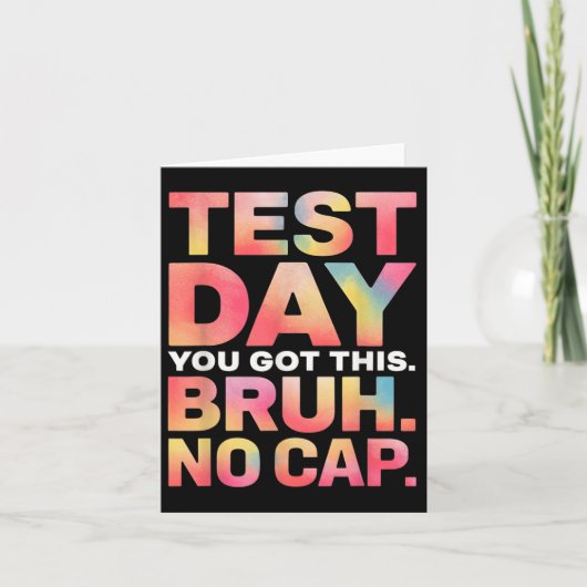 Test Day教師シャツBruhテスト日You 得 T カード (正面)