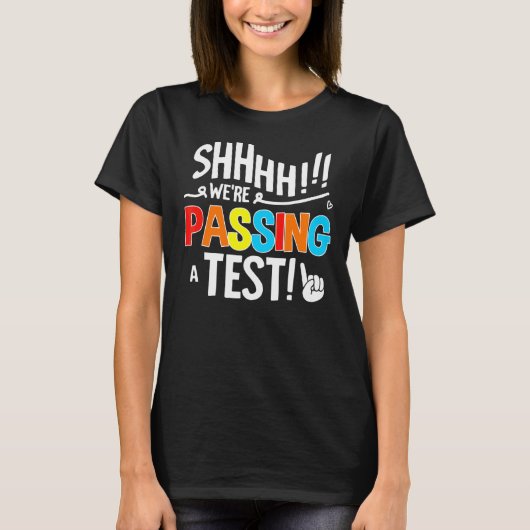 Test Day Fsa Staar試験の先生ス教えスタッド Tシャツ (正面)