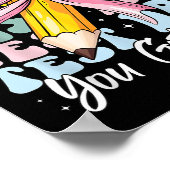 Test Day Rock The Test Motivational Teacher You Go ポスター (角)