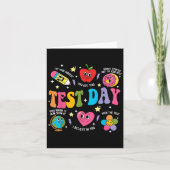 Test Day Rock The Test Testing Day Motivational Te カード (正面)