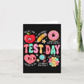 Test Day Rock The Test Testing Day Motivational Te カード (正面)