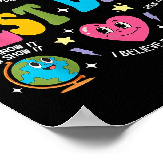 Test Day Rock The Test Testing Day Motivational Te ポスター (角)