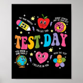 Test Day Rock The Test Testing Day Motivational Te ポスター (正面)