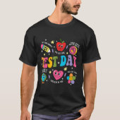 Test Day Rock The Test Testing Day Motivational Te Tシャツ (正面)