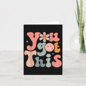 Test Day Teacher Shirt Motivational Testing Day St カード (正面)