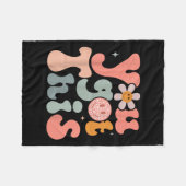 Test Day Teacher Shirt Motivational Testing Day St フリースブランケット (正面(横))