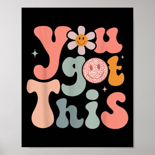 Test Day Teacher Shirt Motivational Testing Day St ポスター (正面)