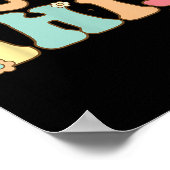 Test Day Teacher Shirt Motivational Testing Day St ポスター (角)