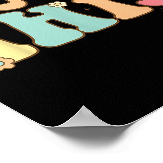 Test Day Teacher Shirt Motivational Testing Day St ポスター (角)