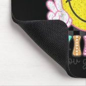 Test Day Vibes You Got This Retro Groovy Testing D マウスパッド (コーナー)