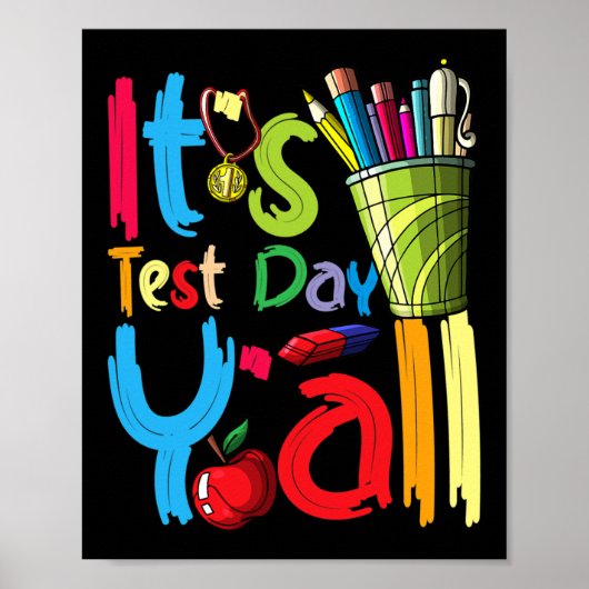 Test Day Yall感謝テスト22 Test Dayティー ポスター (正面)