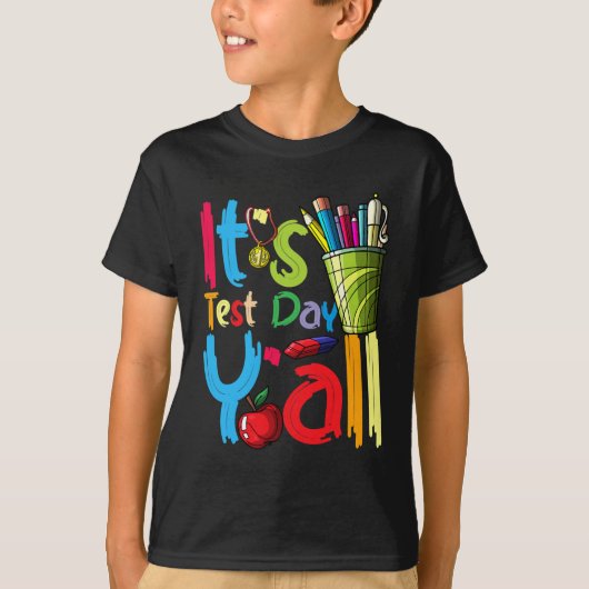 Test Day Yall感謝テスト22 Test Dayティー Tシャツ (正面)