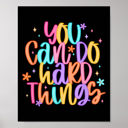 Test Day You Can Do Hard Things Teacher Testing Da ポスター (正面)