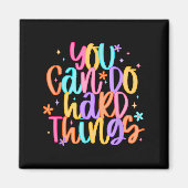 Test Day You Can Do Hard Things Teacher Testing Da マグネット (正面)